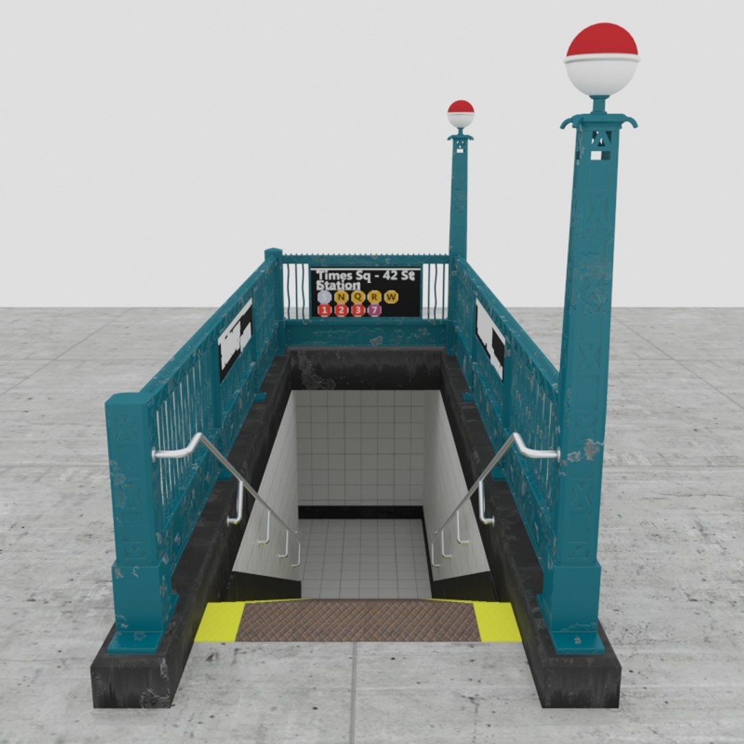 Subway Entrance New 3D Model - TurboSquid 1189946