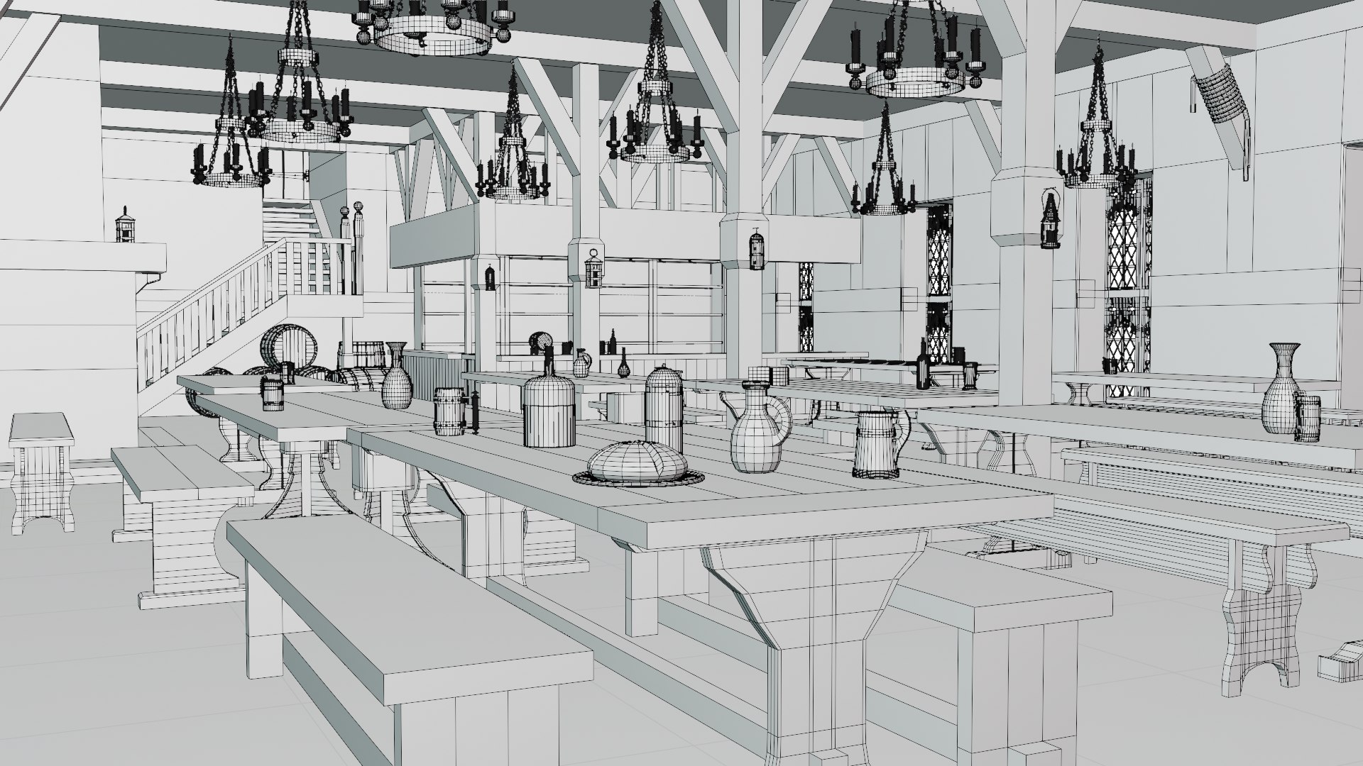Medieval Tavern 3d Scene 3D model https://p.turbosquid.com/ts-thumb/4y/LVRcUm/Yg/innwireframe02/png/1667793539/1920x1080/fit_q87/83799b555561a3f3a5a8ea306552d04fc9b32e92/innwireframe02.jpg