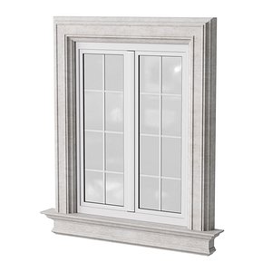 Architectural Classic Window 3D Model 5 3D model