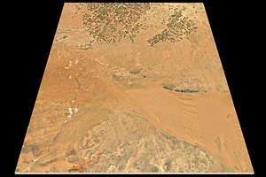 NEOM city n29 e38 topography Saudi Arabia model