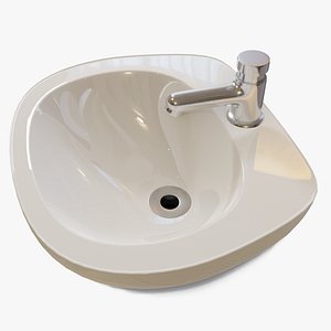 Automatic Bathroom Faucet with Porcelain Sink