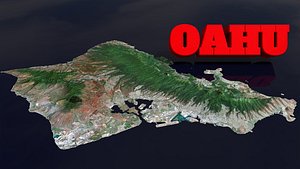 Oahu Island 3D model