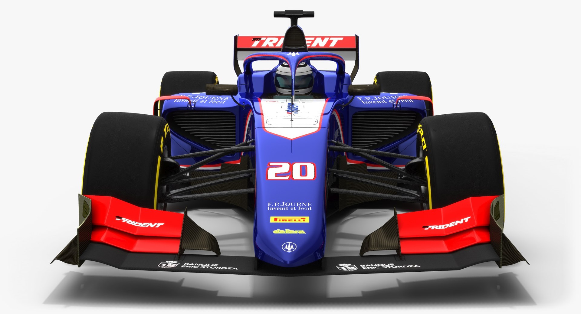 3D Trident 20 F2 Race Car Model TurboSquid 1418601