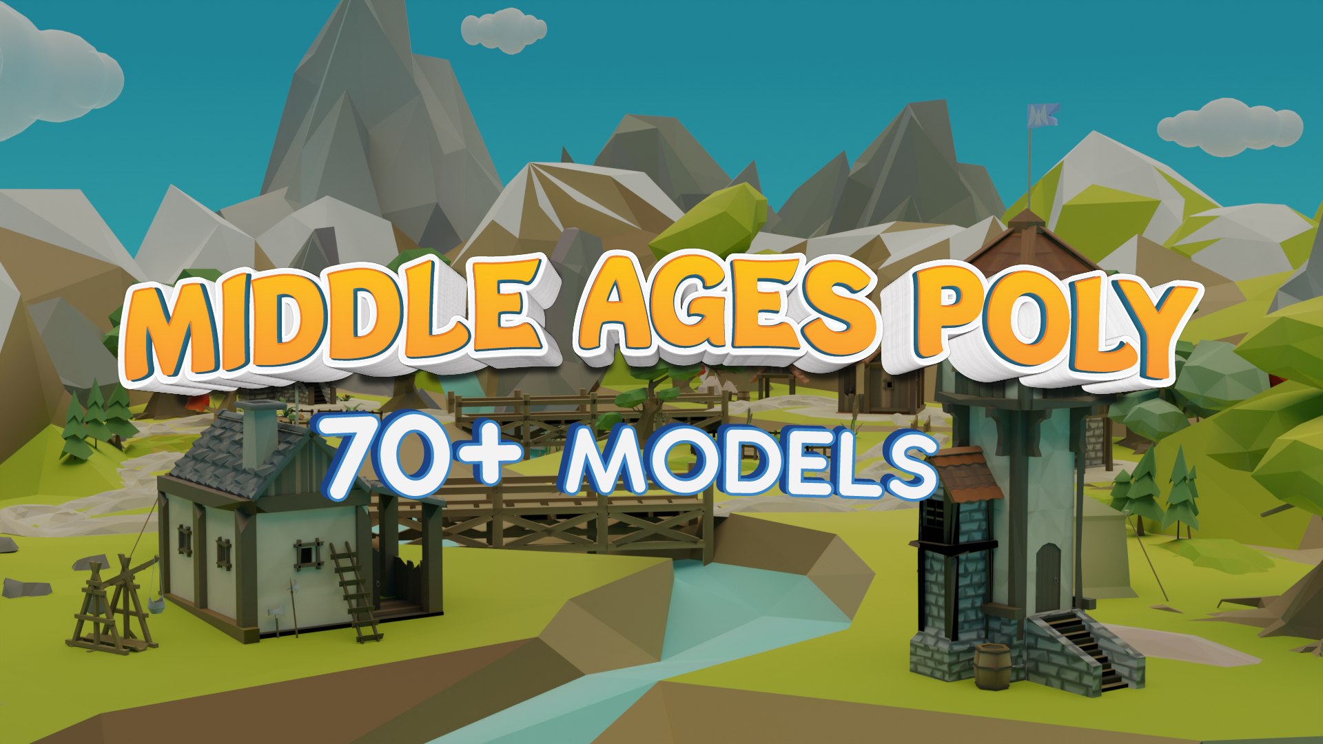 Middle Age PolyArt Environment Modular 3D - TurboSquid 2005910