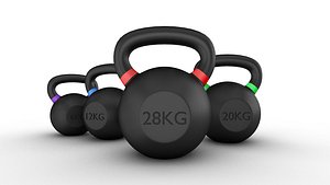 3D model Gym equipment pack of 9
