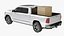 Pickup Truck with Secured Pallet Load 3D model