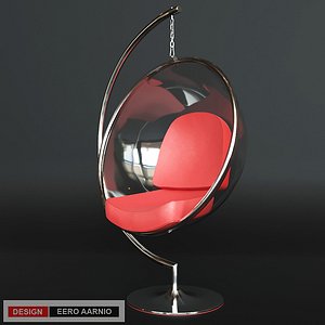 3d model chair eero aarnio