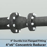 Pipes 4in x 6in Concentric Reducer