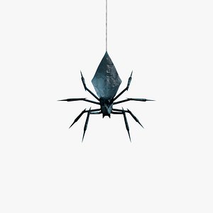 Rigged Crystal Spider 3D