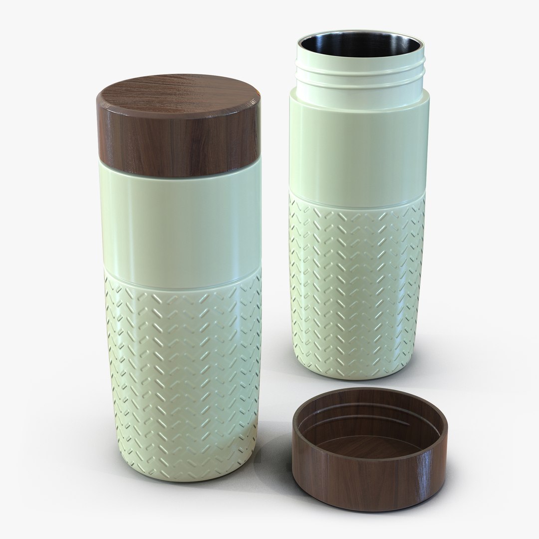 Travel Mug Green 3D model preview