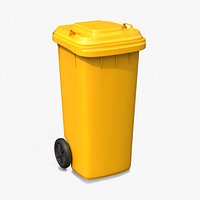 Street Waste Container - Public Garbage Bin Prop