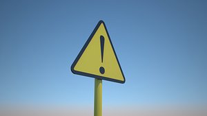 3D pedestrian sign model