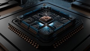 model circuit board blender with geometry nodes