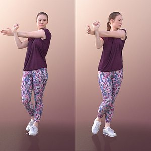 3D 10522 Svenja - Athletic Woman Stretching