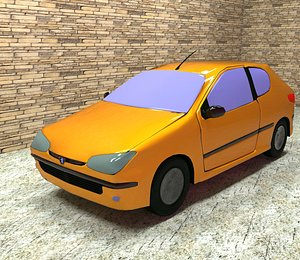car peugeot 206 3D model