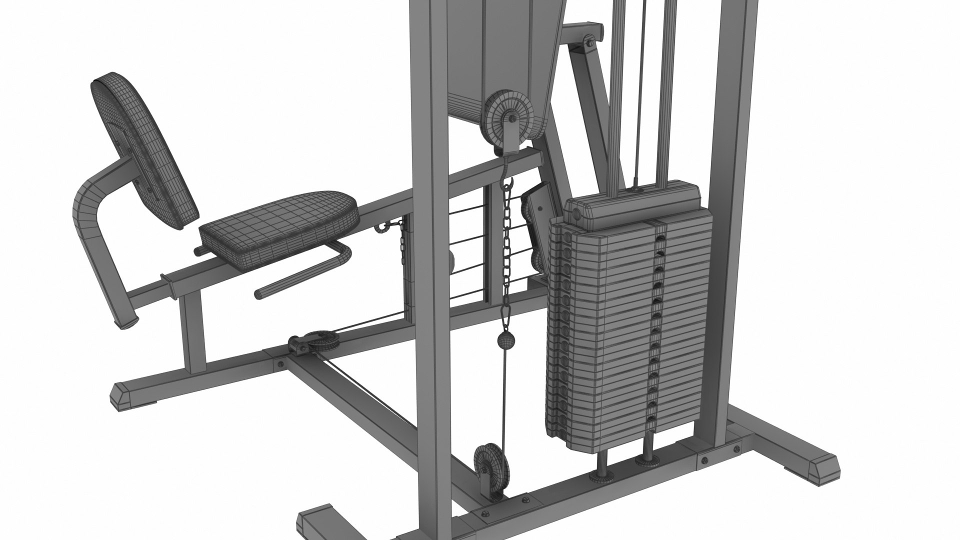 3D GYM Leg Press Machine Model - TurboSquid 1927685