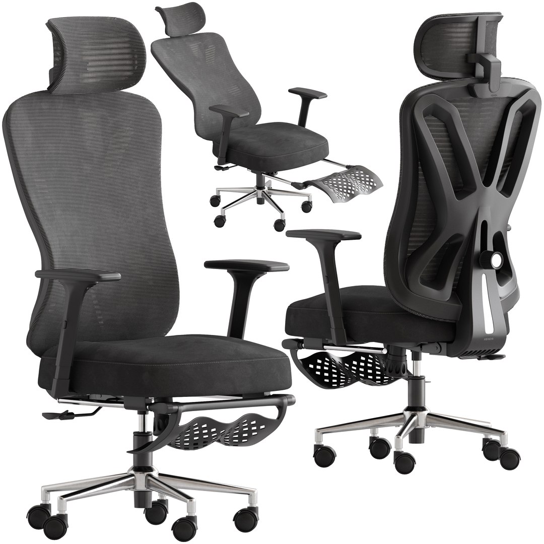 3D Hbada Ergonomic Office Chair - TurboSquid 2163790