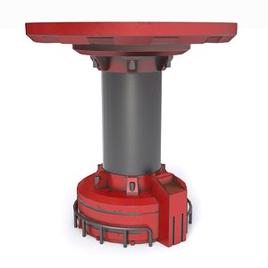 3d sci-fi element model