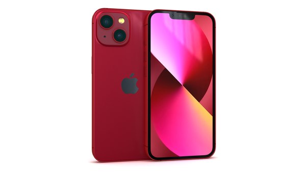 Apple Iphone 13 Red Model Turbosquid
