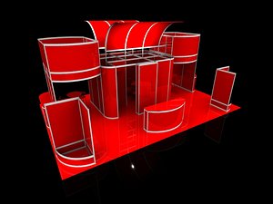3dsmax exhibition stand octanorm