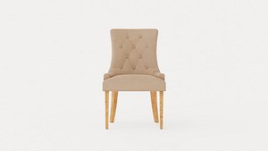3D Victoria Armchair Beige Vintage