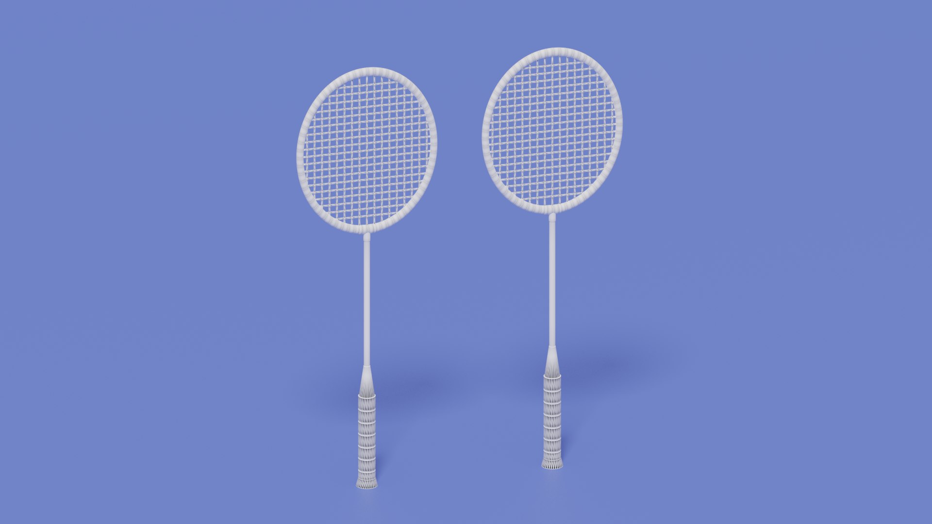 Cartoon Badminton Racket Model - TurboSquid 2229474