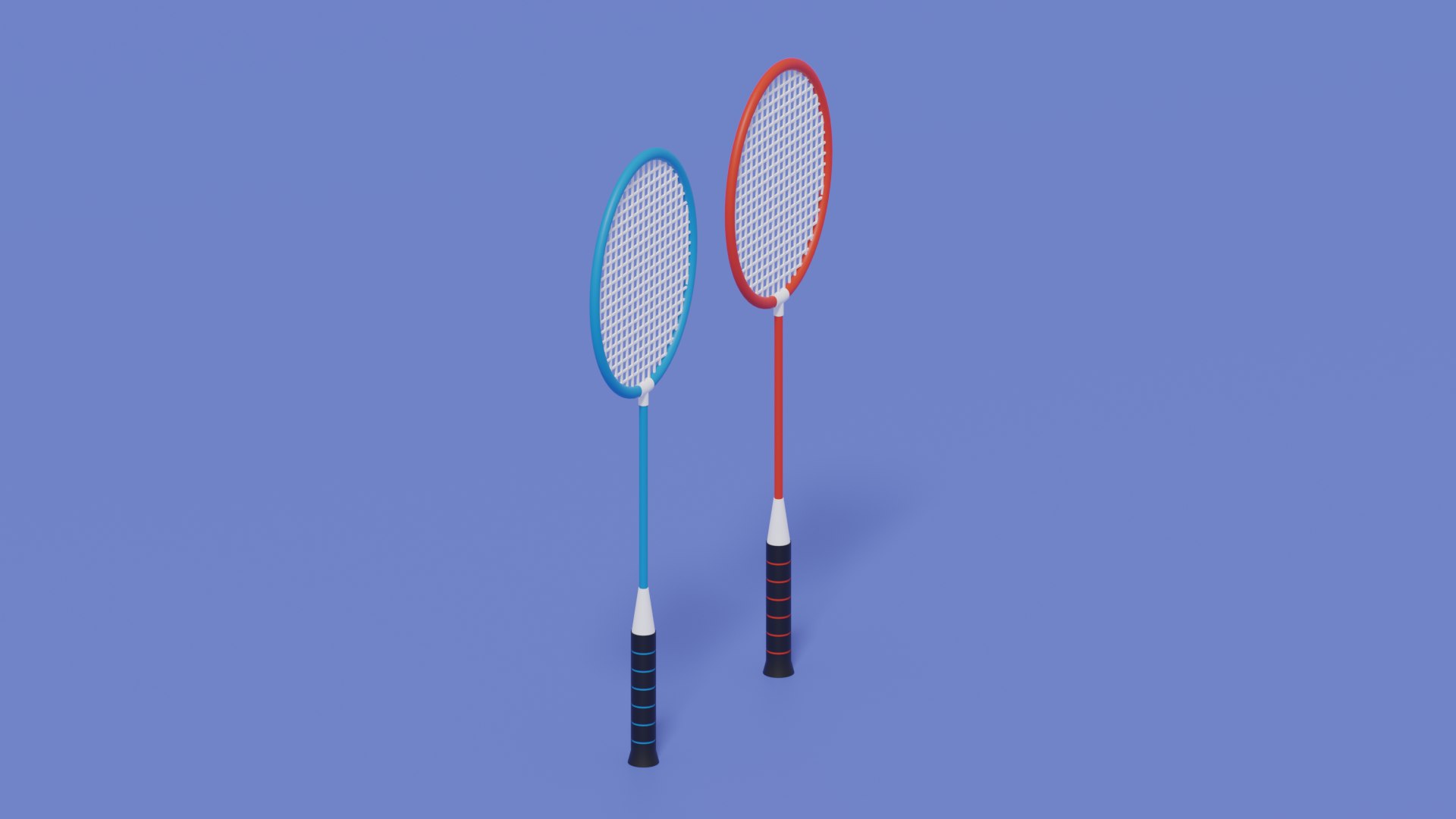 Cartoon Badminton Racket Model - TurboSquid 2229474