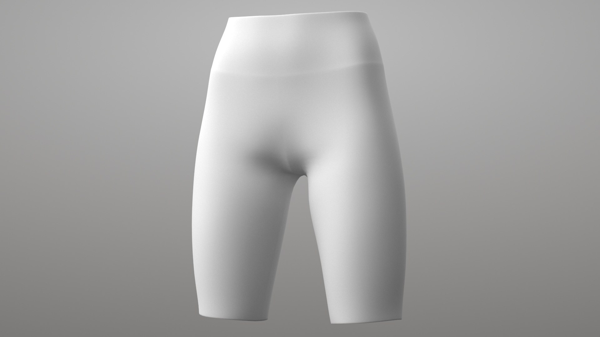 Cycling Shorts White PBR 3D Model TurboSquid 1943098