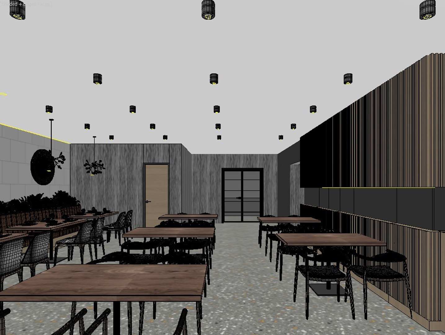 Fast Food Interior 3D Scene High-Quality Corona Render Ready 3D Model ...