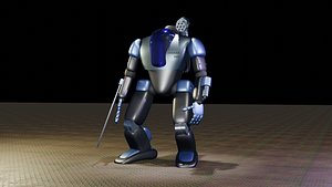 Cyraxz Mech Sync AI 001 First Generation Mechanic Robot 3D model