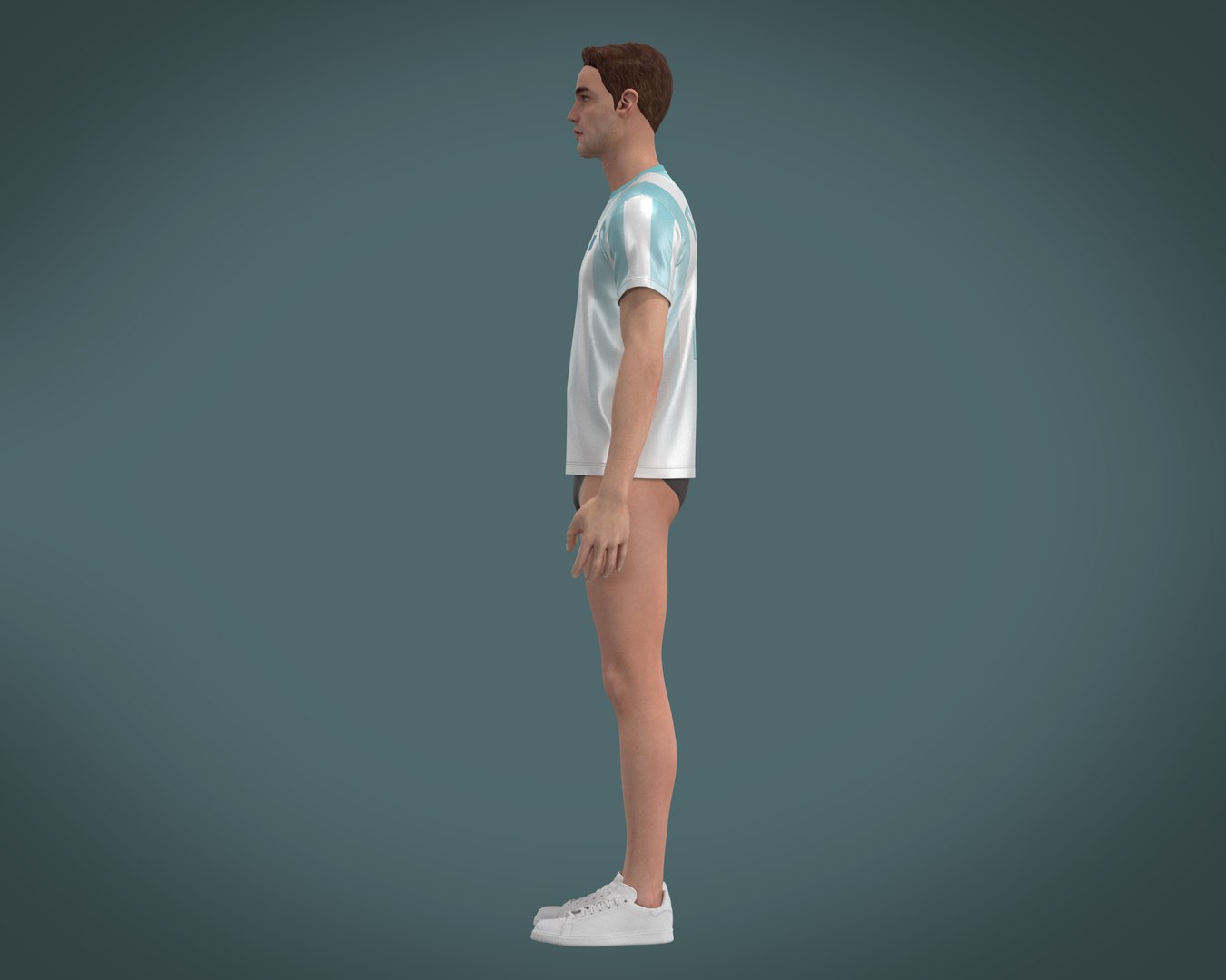 Soccer Football Blue color Jersey Player-11 3D model - TurboSquid 2036683