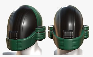 3D gas mask helmet