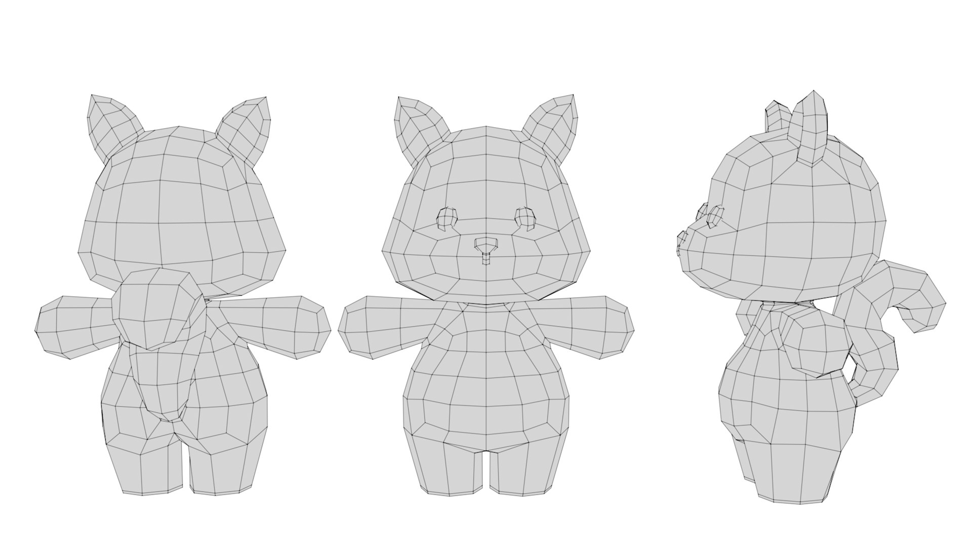 Rigged Cartoon Squirrel 3D Model - TurboSquid 2243671