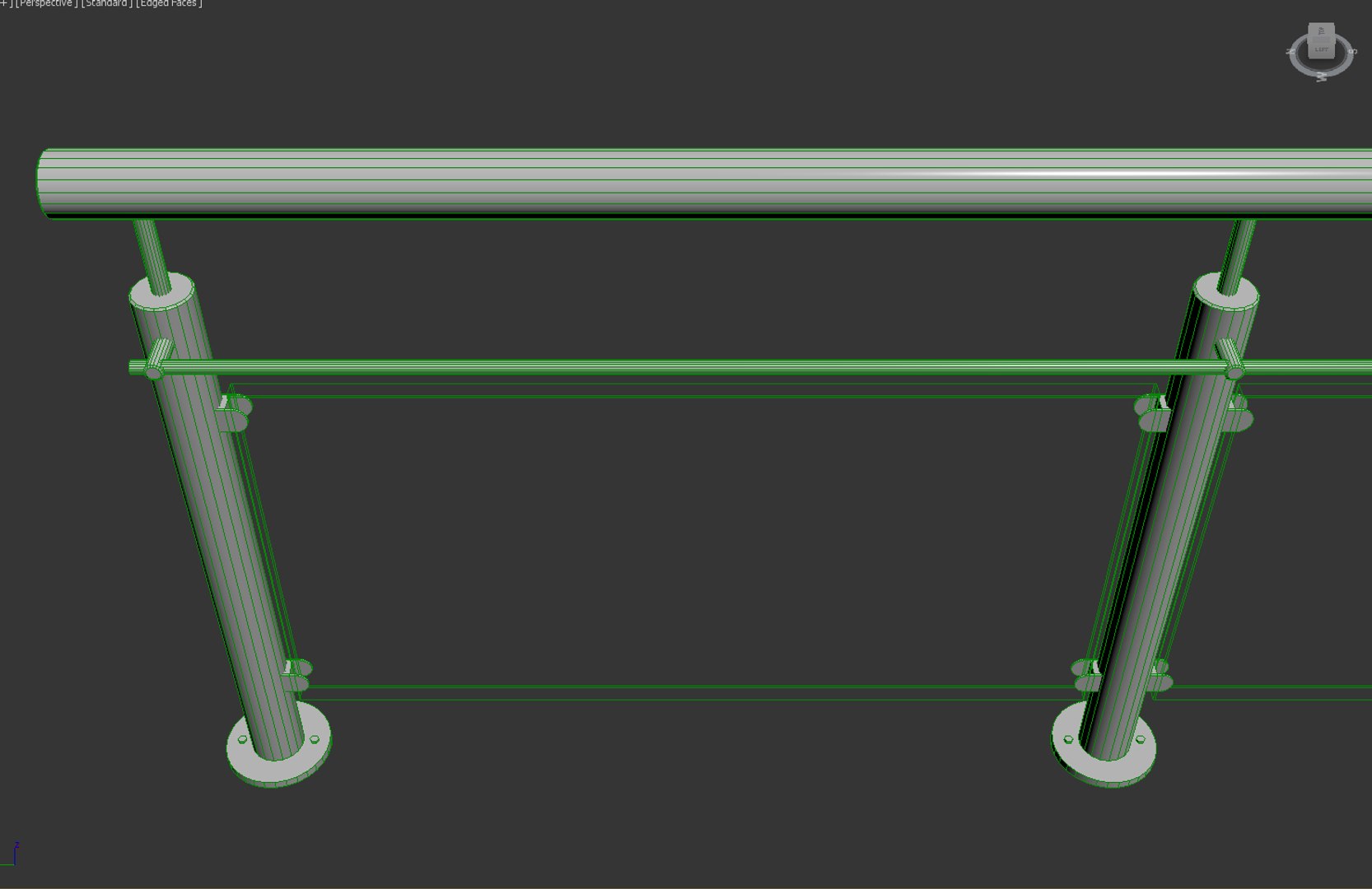 3D Steel Railing Model - TurboSquid 1412358