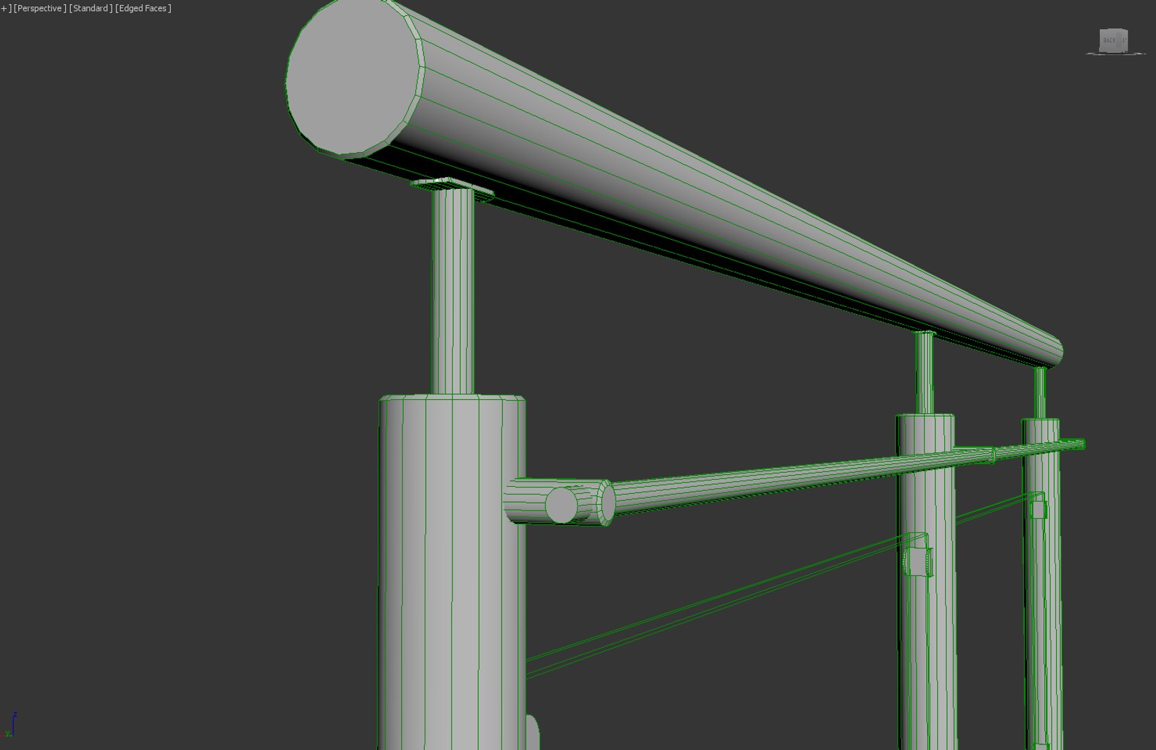 3D Steel Railing Model - TurboSquid 1412358