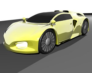 Yellow Concept Car