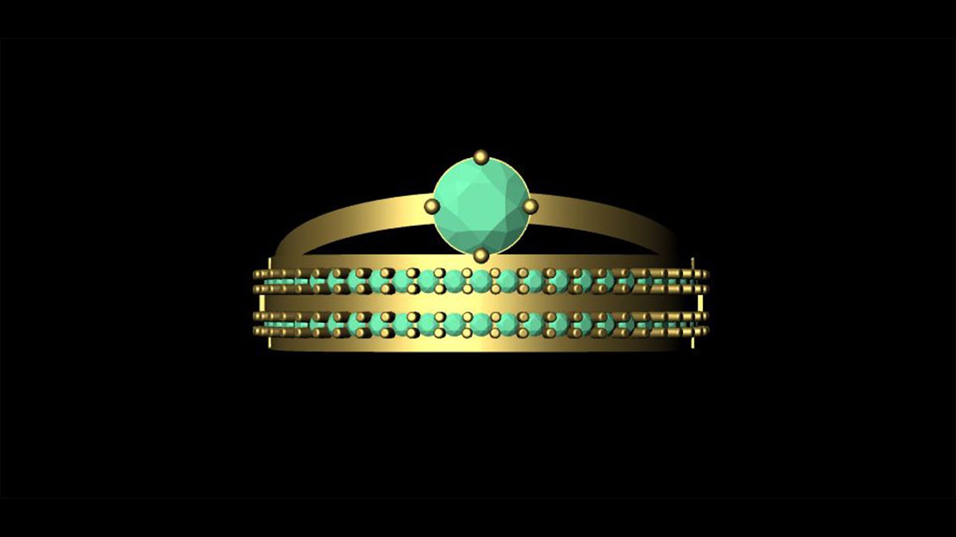 Diamond ring gold model - TurboSquid 1508609