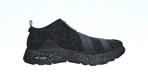 3D Black Sneaker model