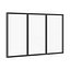Ventana de metal negro 3100mm x 1880mm