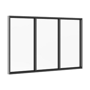 3ds max black metal window 3100mm