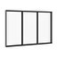 Ventana de metal negro 3100mm x 1880mm
