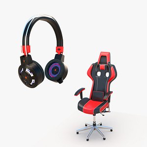 Headset and Game Seat 3D model