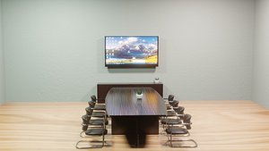 Conference hall - Low Poly 3D model