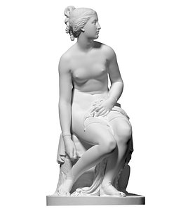 Statue of Nymph Preparing For The Bath