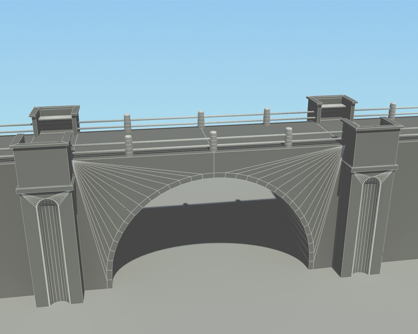 Free Max Model Stone Bridge