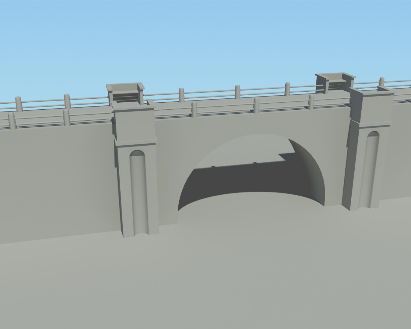 Free Max Model Stone Bridge
