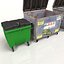 refuse kit bins 3d model