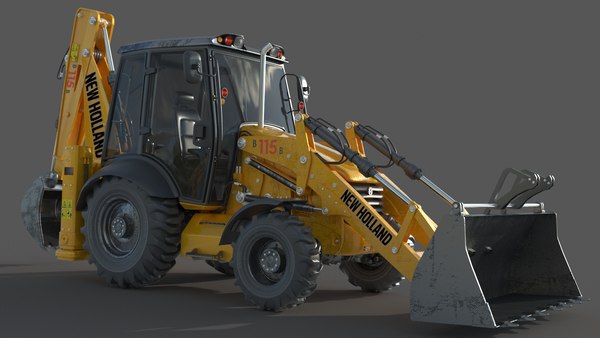 Miniatura New Holland Terna LB115B Escala 1/50 - Peças para tratores e
