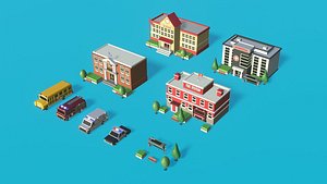 building cartoon