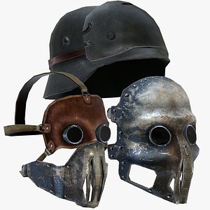 3d leather mask helmet